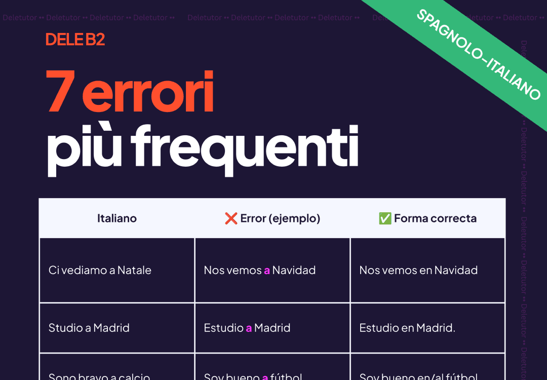 7 errori che ti tradiscono all'esame DELE B2