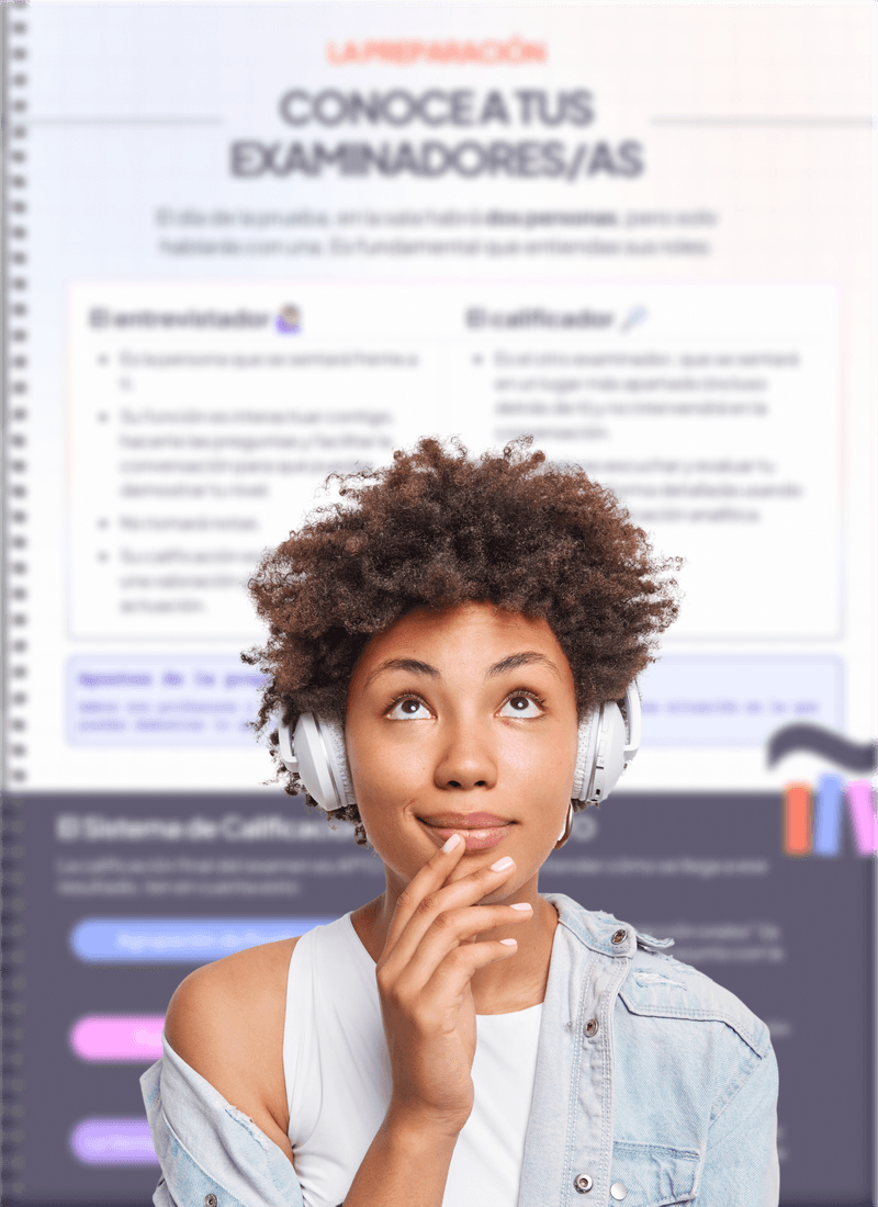 Página del PDF con el papel del entrevistador y del calificador