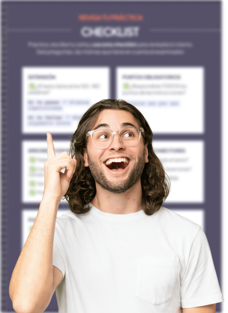 Página del PDF con la checklist para revisar la carta antes de entregarla