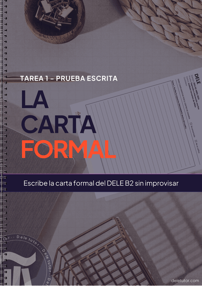 Portada del PDF: la estrategia en tres fases para la carta formal del DELE B2