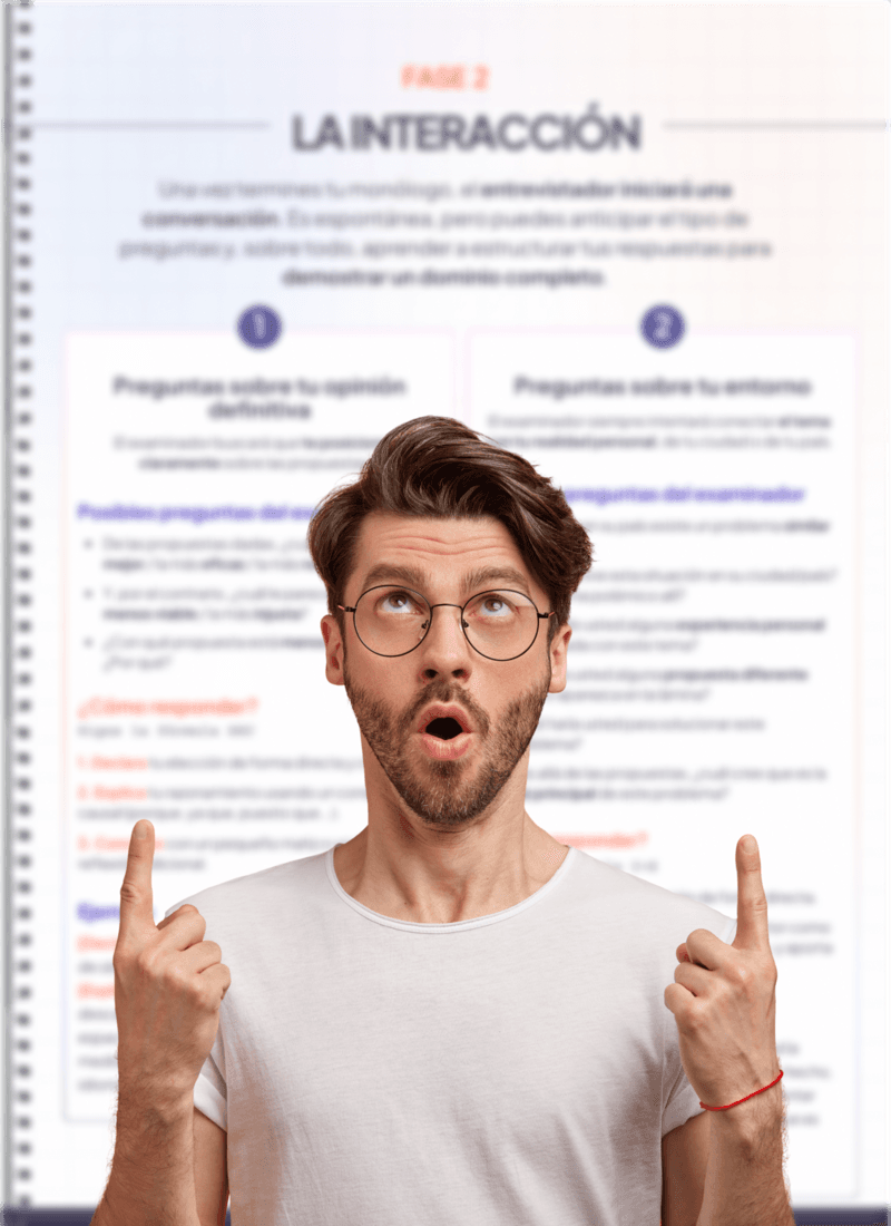 Página del PDF con la fase 2: la interacción con el examinador