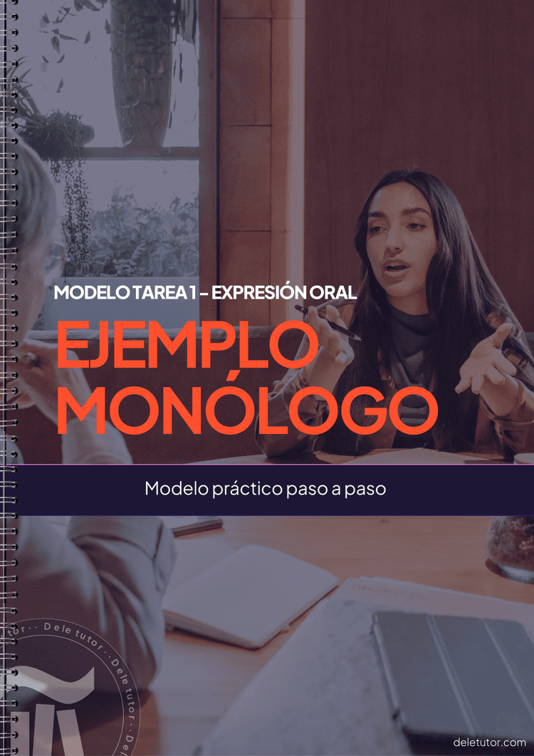 Portada del PDF: ejemplo resuelto del monólogo de la tarea 1 de la prueba oral